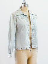 1970's Studded Denim Jacket Jacket arcadeshops.com