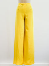 Yellow Palazzo Pants Pants arcadeshops.com