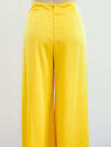Yellow Palazzo Pants Pants arcadeshops.com