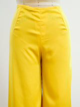 Yellow Palazzo Pants Pants arcadeshops.com