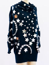 Star embellished sweater Top arcadeshops.com