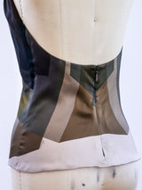 Gucci Silk Halter with Goldtone Collar Top arcadeshops.com