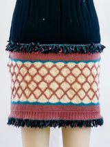 M Missoni Knit Fringed Knit Dress Dress arcadeshops.com