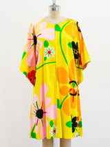 Pop Floral 1960's House Dress Dress arcadeshops.com