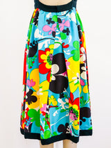 Psychedelic Floral Open Back Dress Dress arcadeshops.com