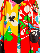 Psychedelic Floral Open Back Dress Dress arcadeshops.com