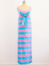 Jean Varon Pink and Blue Striped Dress Dress arcadeshops.com