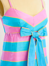 Jean Varon Pink and Blue Striped Dress Dress arcadeshops.com