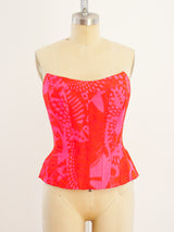 Christian Lacroix Silk Bustier Top arcadeshops.com