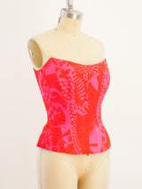 Christian Lacroix Silk Bustier Top arcadeshops.com