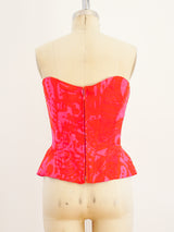 Christian Lacroix Silk Bustier Top arcadeshops.com