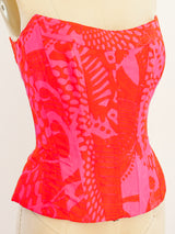 Christian Lacroix Silk Bustier Top arcadeshops.com