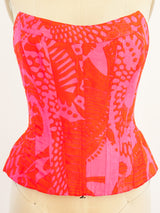 Christian Lacroix Silk Bustier Top arcadeshops.com