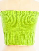 Celine Cashmere Knit Bandeau Top arcadeshops.com