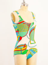 Hermes Nautical Print Bathing Suit Suit arcadeshops.com
