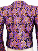 Yves Saint Laurent Metallic Brocade Jacket Top arcadeshops.com
