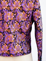 Yves Saint Laurent Metallic Brocade Jacket Top arcadeshops.com