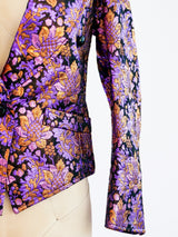 Yves Saint Laurent Metallic Brocade Jacket Top arcadeshops.com
