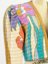 Jeanne Marc Quilted Floral Jacket Top arcadeshops.com