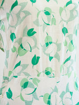 1930's Leaf Print Playsuit Jumpsuit arcadeshops.com