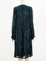 Rainbow Lurex Stripe Gauze Indian Dress Dress arcadeshops.com