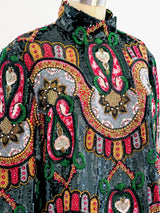 Hanae Mori Beaded Jacket Jacket arcadeshops.com