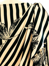 Striped Orchid Print Top Top arcadeshops.com