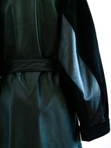 Suede and Leather Belted Coat Jacket arcadeshops.com