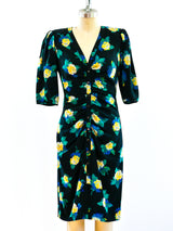 Ungaro Floral Ruched Dress Dress arcadeshops.com