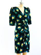 Ungaro Floral Ruched Dress Dress arcadeshops.com