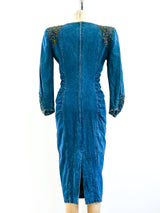 Embellished Denim Dress Dress arcadeshops.com