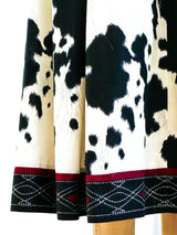 Anne Klein Cow Print Skirt and Shawl Suit arcadeshops.com