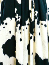 Anne Klein Cow Print Skirt and Shawl Suit arcadeshops.com