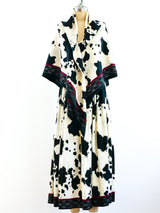 Anne Klein Cow Print Skirt and Shawl Suit arcadeshops.com