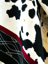Anne Klein Cow Print Skirt and Shawl Suit arcadeshops.com