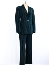 Celine Black Pinstripe Suit Suit arcadeshops.com