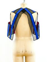 Architectural Ribbon Mesh Vest Top arcadeshops.com