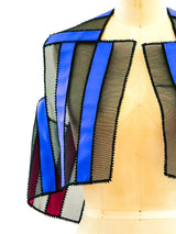 Architectural Ribbon Mesh Vest Top arcadeshops.com