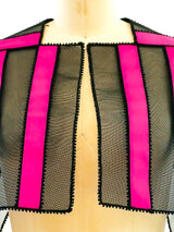 Architectural Ribbon Mesh Vest Top arcadeshops.com
