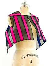 Architectural Ribbon Mesh Vest Top arcadeshops.com