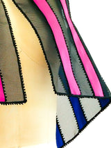 Architectural Ribbon Mesh Vest Top arcadeshops.com