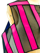 Architectural Ribbon Mesh Vest Top arcadeshops.com