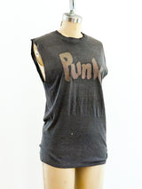 Vintage Punk Cut Off Tee T-shirt arcadeshops.com