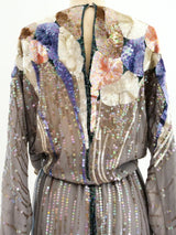 Neil Bieff Sequined Silk Ensemble Suit arcadeshops.com