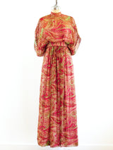 Alfred Bosand Marble Printed Gown Dress arcadeshops.com