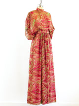 Alfred Bosand Marble Printed Gown Dress arcadeshops.com