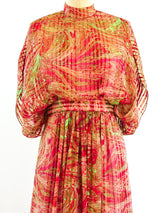 Alfred Bosand Marble Printed Gown Dress arcadeshops.com