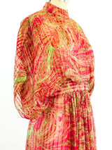 Alfred Bosand Marble Printed Gown Dress arcadeshops.com