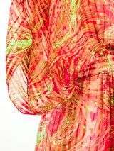Alfred Bosand Marble Printed Gown Dress arcadeshops.com