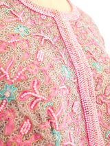 1960's Embellished Pink Cropped Jacket Jacket arcadeshops.com
